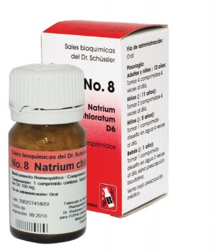 SAL DE SCHUSSLER #8 Natrium chloratum D6