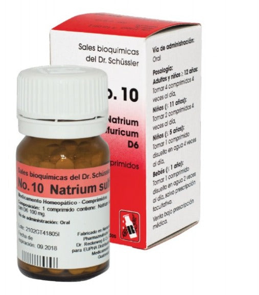 SAL DE SCHUSSLER #10 Natrium sulfuricum D6