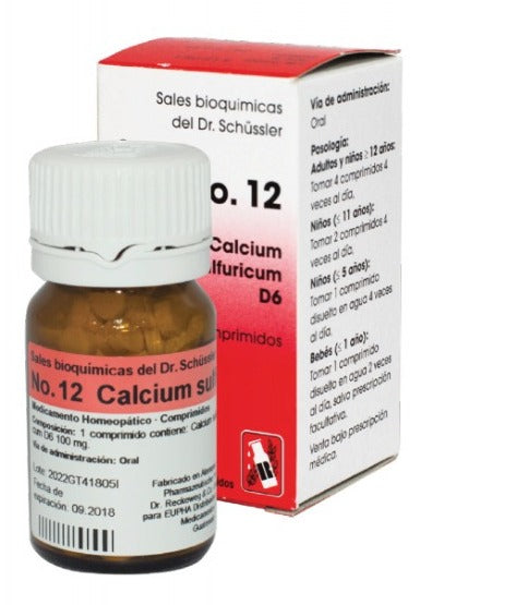 SAL DE SCHUSSLER #12 Calcium sulfuricum D6