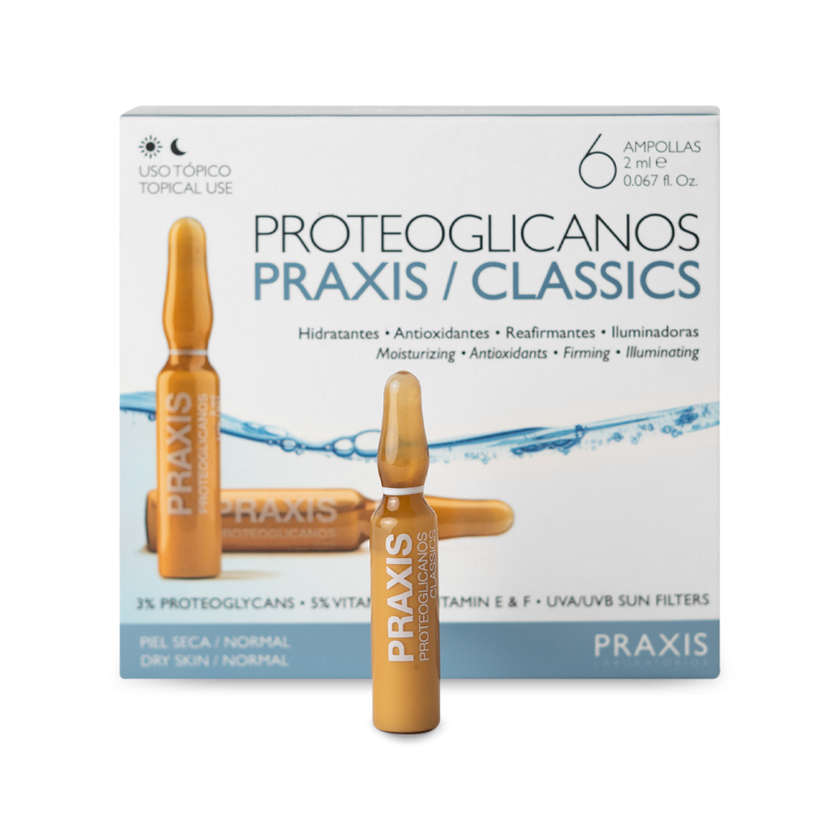 PROTEOGLICANOS CLASSICS , UNIDAD de ampolla , uso tópico, 2 ml